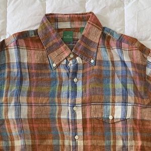 Sid Mashburn / Linen Madras/ Large